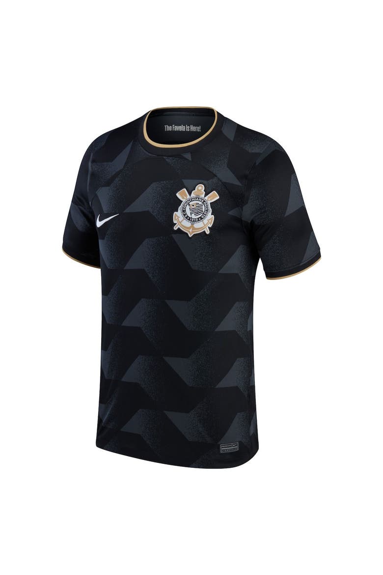 Youth Nike Black Corinthians 2022/23 Away Replica Jersey, Alternate, color, Black