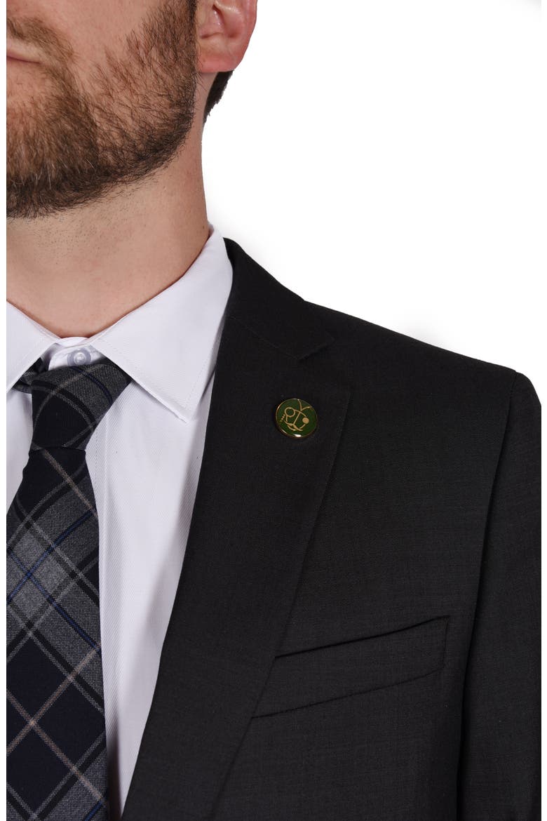 Slim Fit Wool Blend Suit, Alternate, color, CHARCOAL