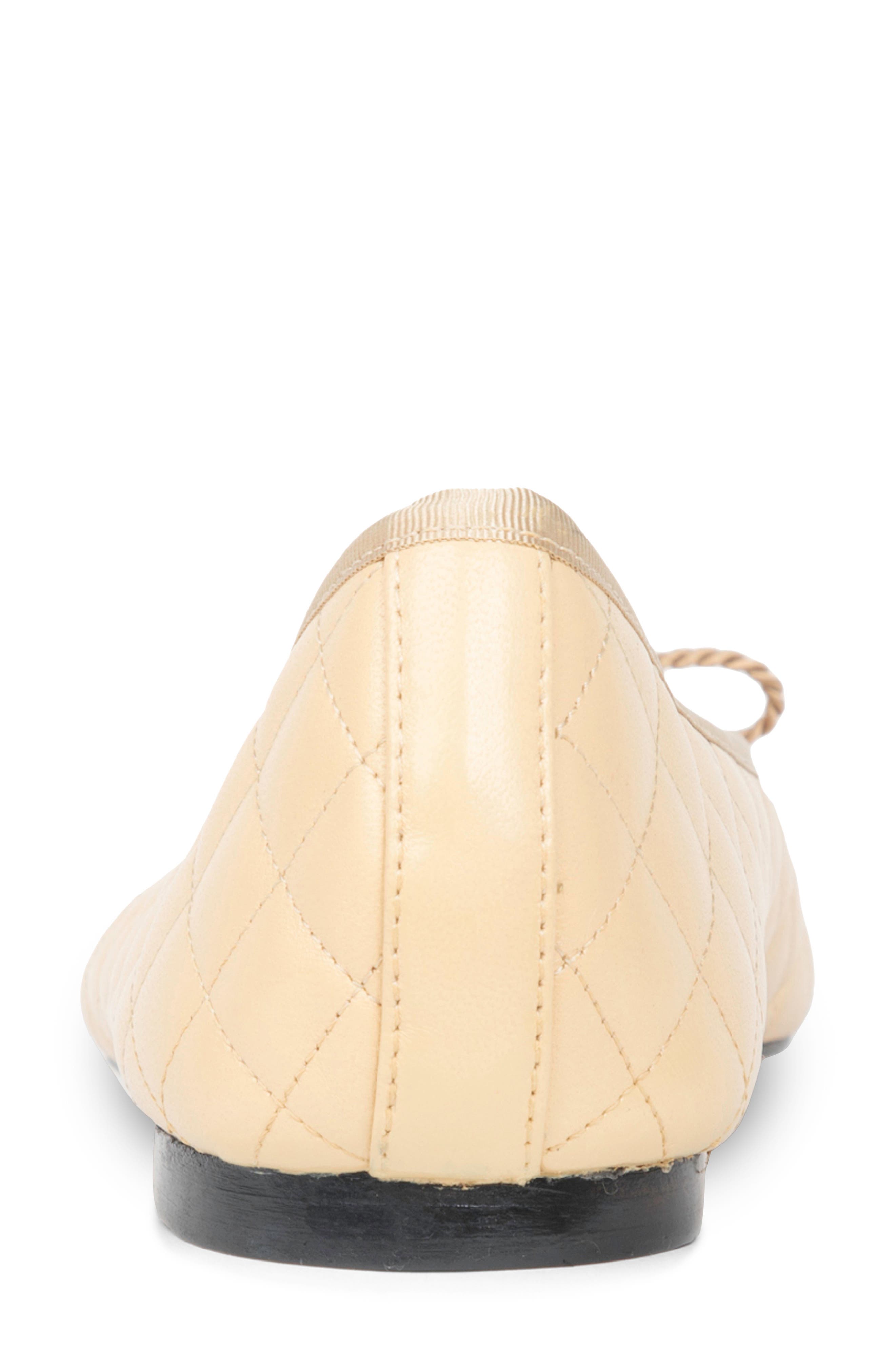 Best Cap Toe Ballet Flat, Alternate, color, BEIGE/ BLACK PATENT