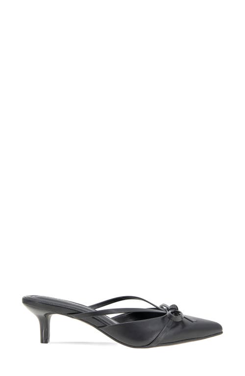 Bcbg Deen Pointed Toe Kitten Heel Mule In Black