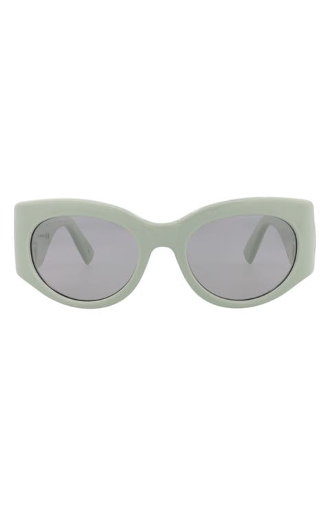 53mm Modified Cat Eye Sunglasses