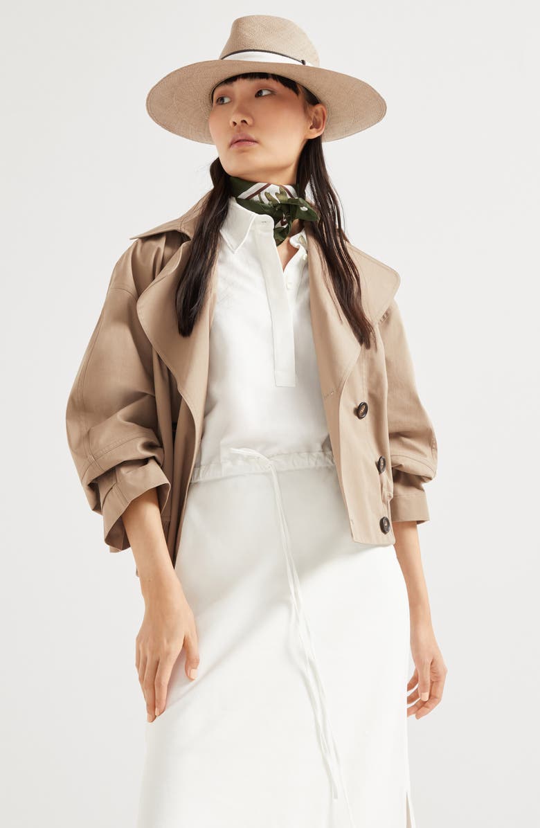 Brunello Cucinelli Twill dress with monili, Alternate, color, 