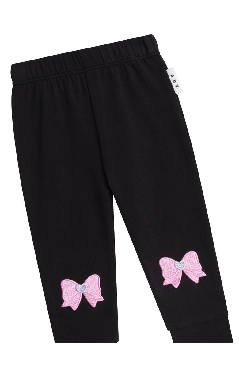 Huxbaby Pussybow Leggings, Alternate, color, Black
