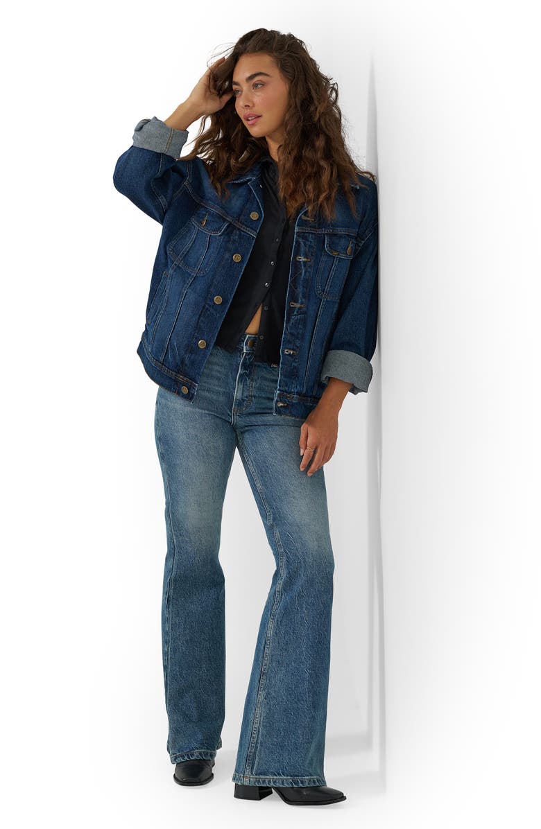 Lee High Waist Flare Leg Jeans, Alternate, color, Indigo Cast