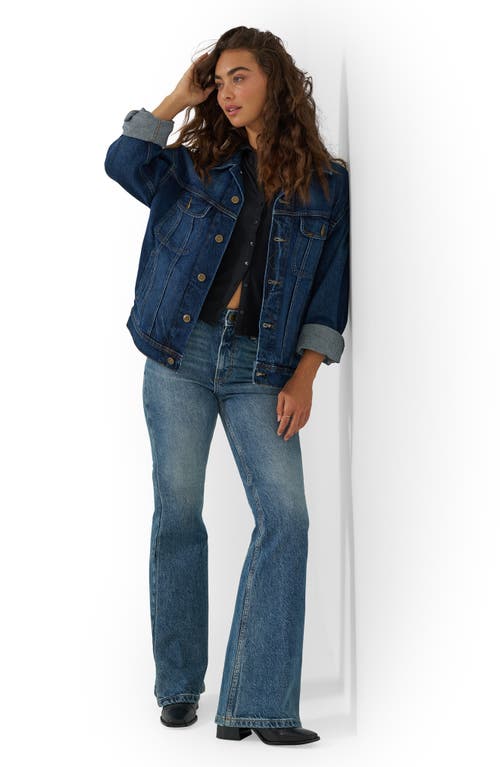 Lee High Waist Flare Leg Jeans In Blue