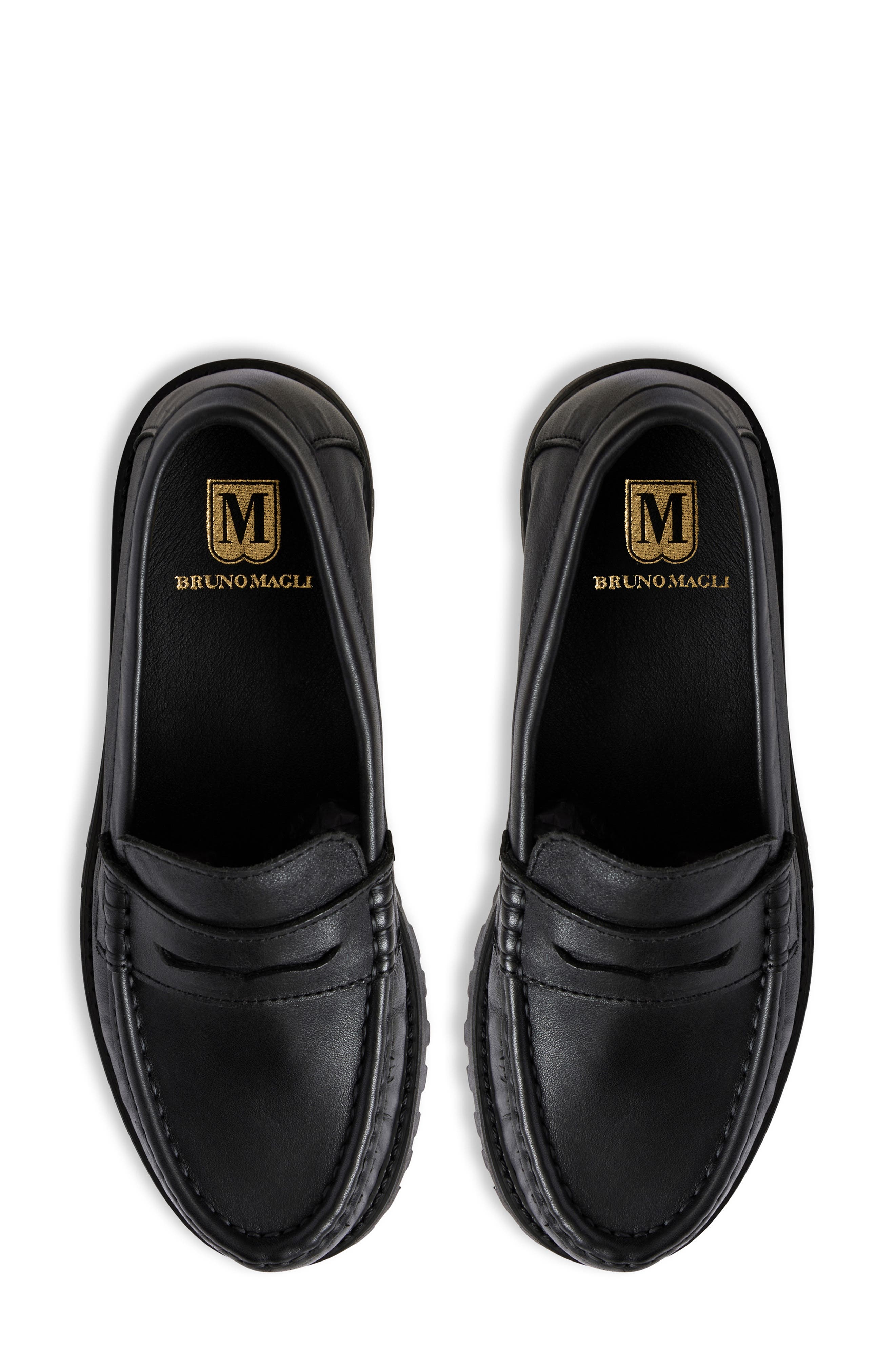 Galena Penny Loafer, Alternate, color, BLACK LEATHER