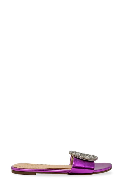CHASE & CHLOE CHASE AND CHLOE IRMA SPIRAL EMBELLISHED SLIDE SANDAL