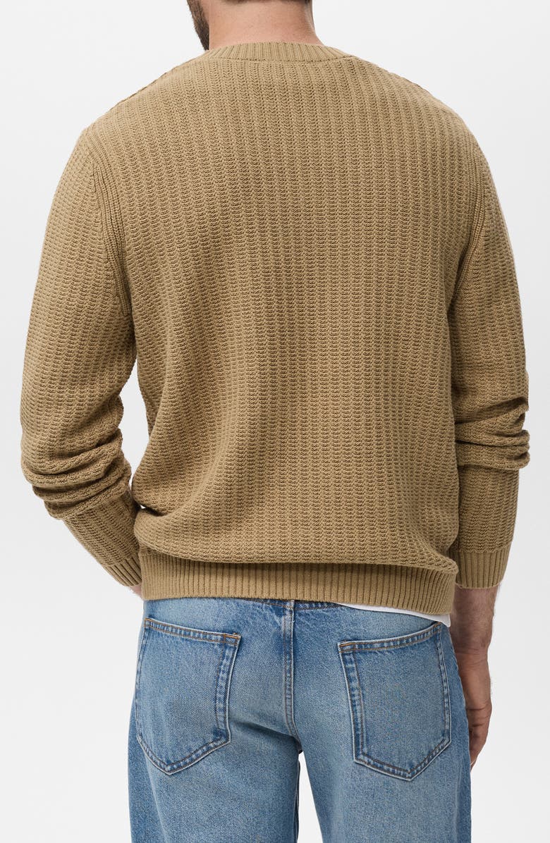 MANGO Crewneck Sweater, Alternate, color, Beige