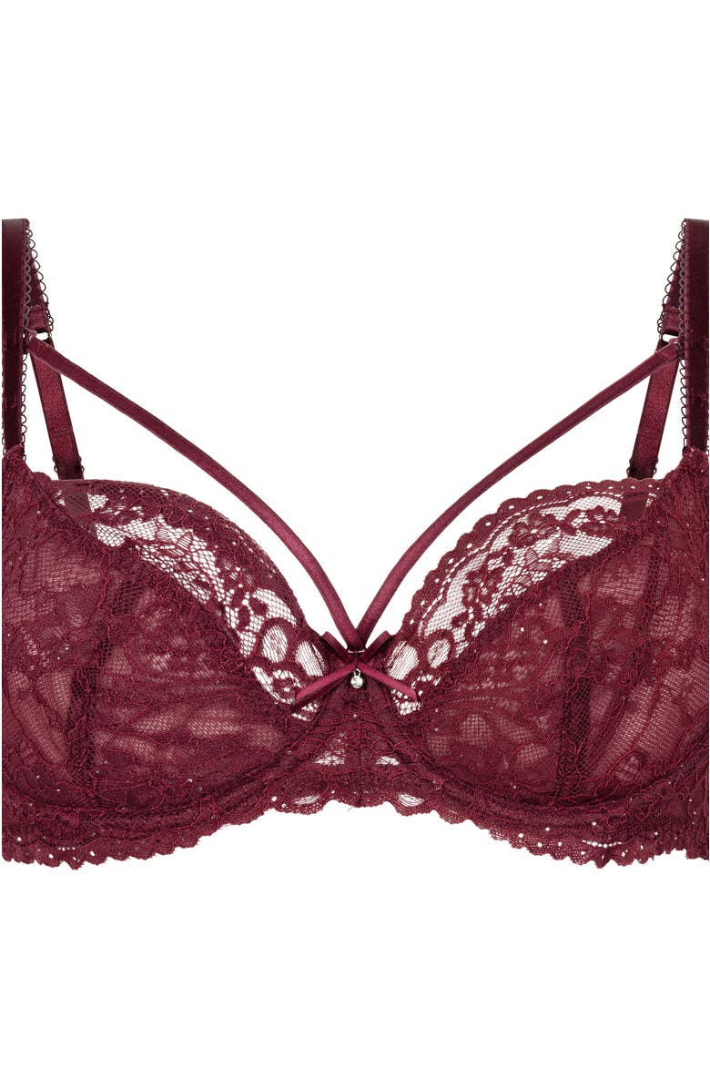 Hunkemöller Isadora Non-Padded Underwired Bra, Alternate, color, Red