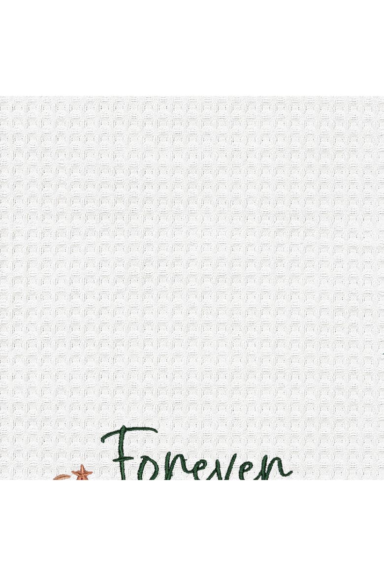 Forever Naughty List Christmas Tree Outfit Funny Towel, Alternate, color, Green