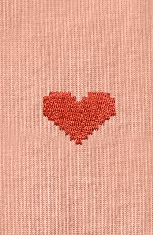 Dalix Womens Pixel Heart Jersey Relaxed Tee