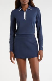 G/FORE Silky Tech Nylon Long Sleeve Golf Polo