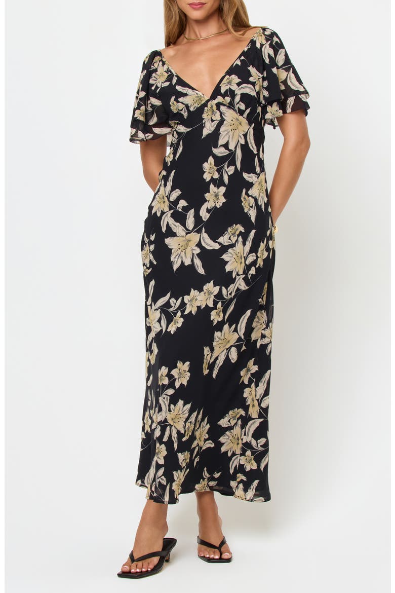 Lover Cover-Up Maxi Dress, Main, color, PETAL TO THE METAL