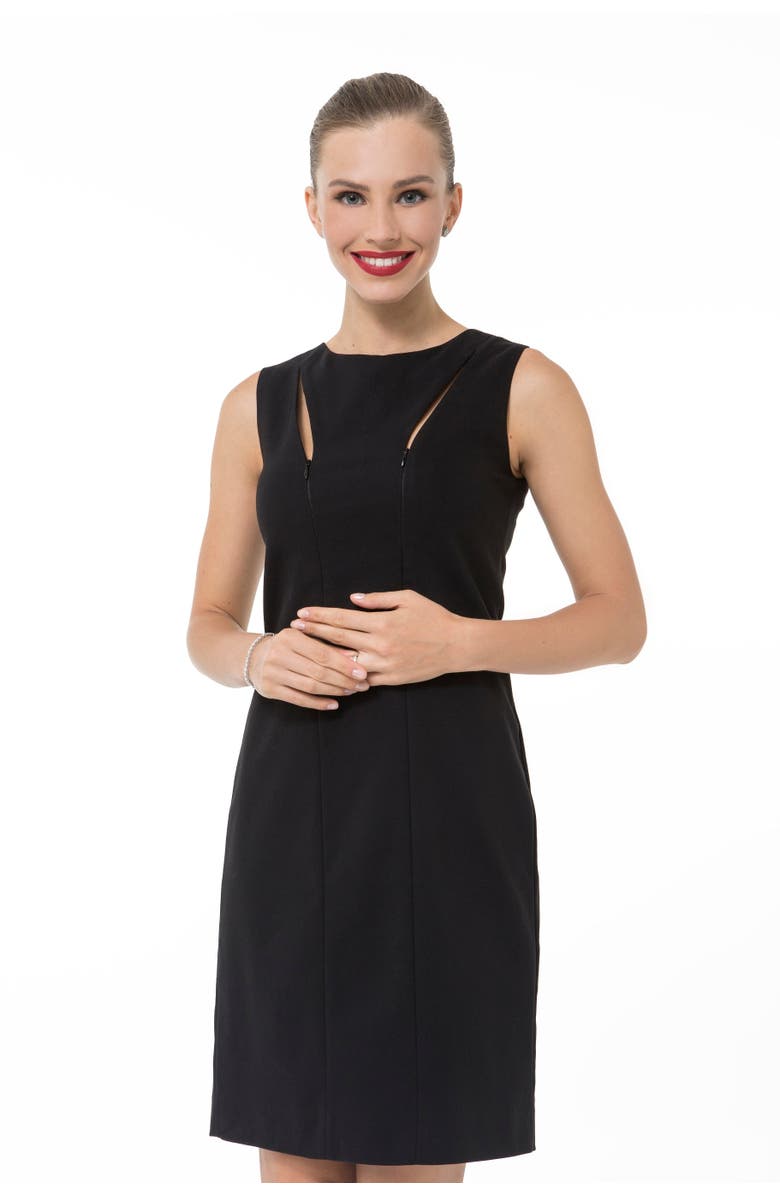 Accouchée Secret Dress for Nursing and Ever After, Alternate, color, Black