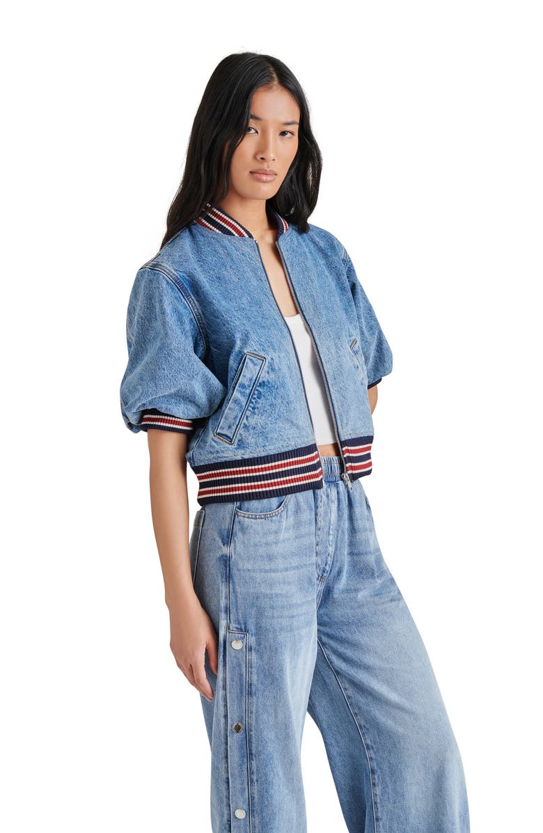 Steve Madden Zamora Denim Jacket, Alternate, color, 