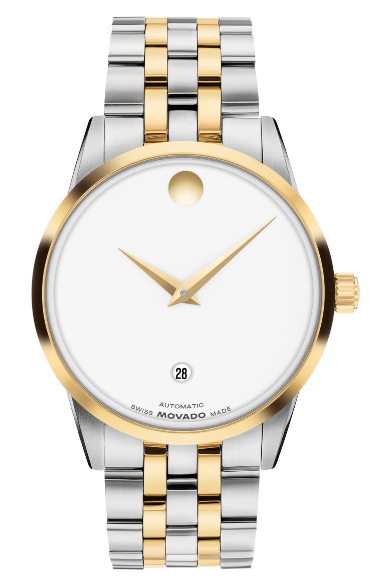 Museum Classic Automatic Bracelet Watch, 33mm, Main, color, WHITE