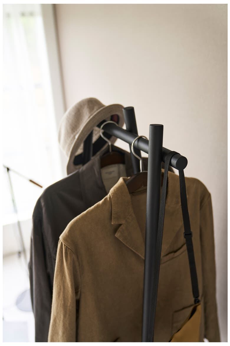 Tri-Post Coat Rack, Alternate, color, BLACK