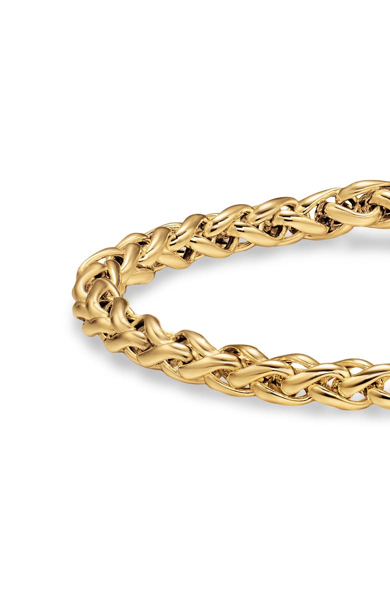David Yurman Wheat Chain Bracelet in 18K Yellow Gold, 4mm, Alternate, color, Gold