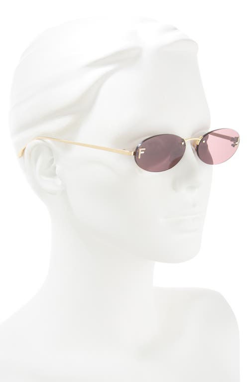 Fendi ' First 54mm Oval Sunglasses