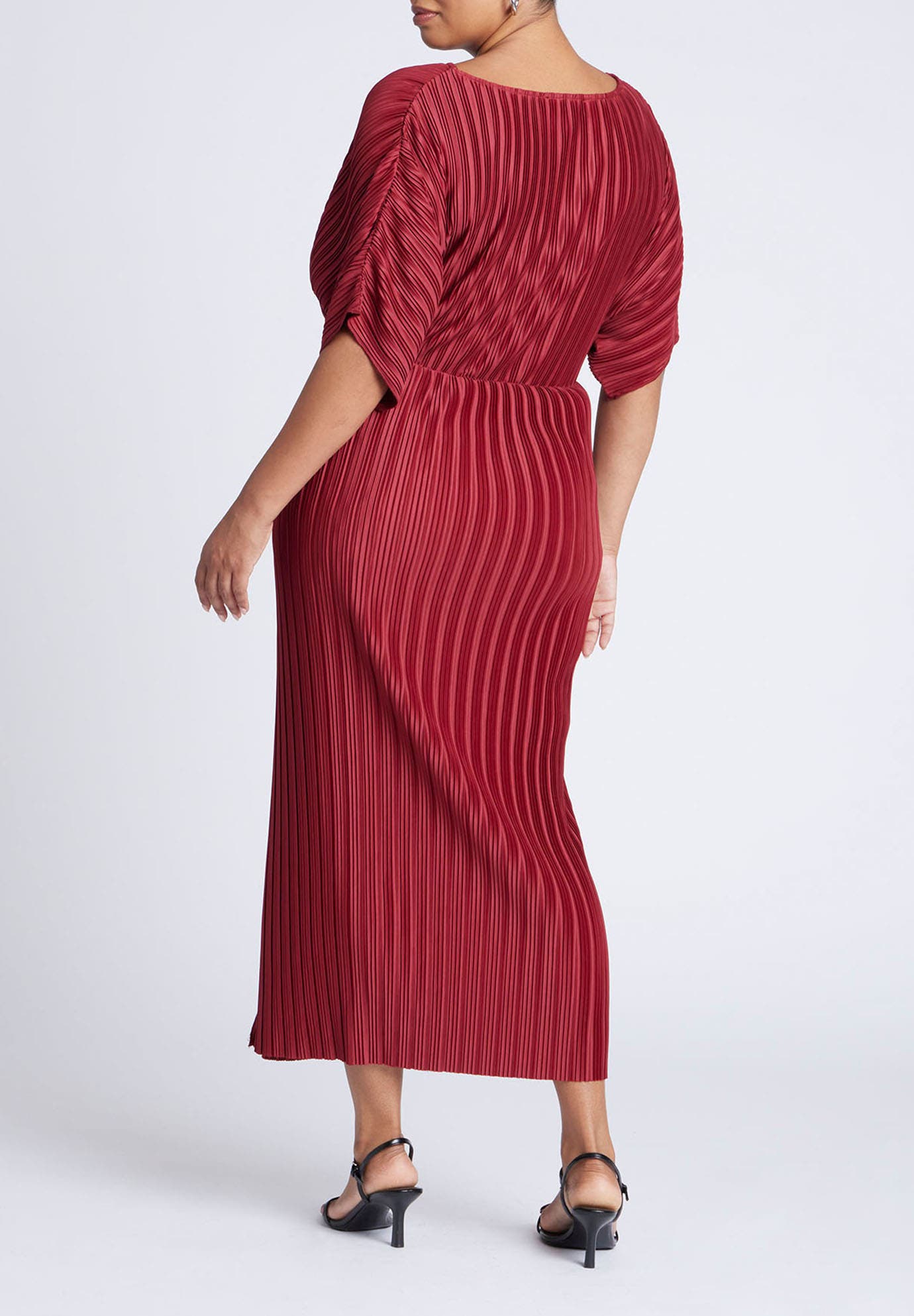 Draped Plisse Dress - image 2