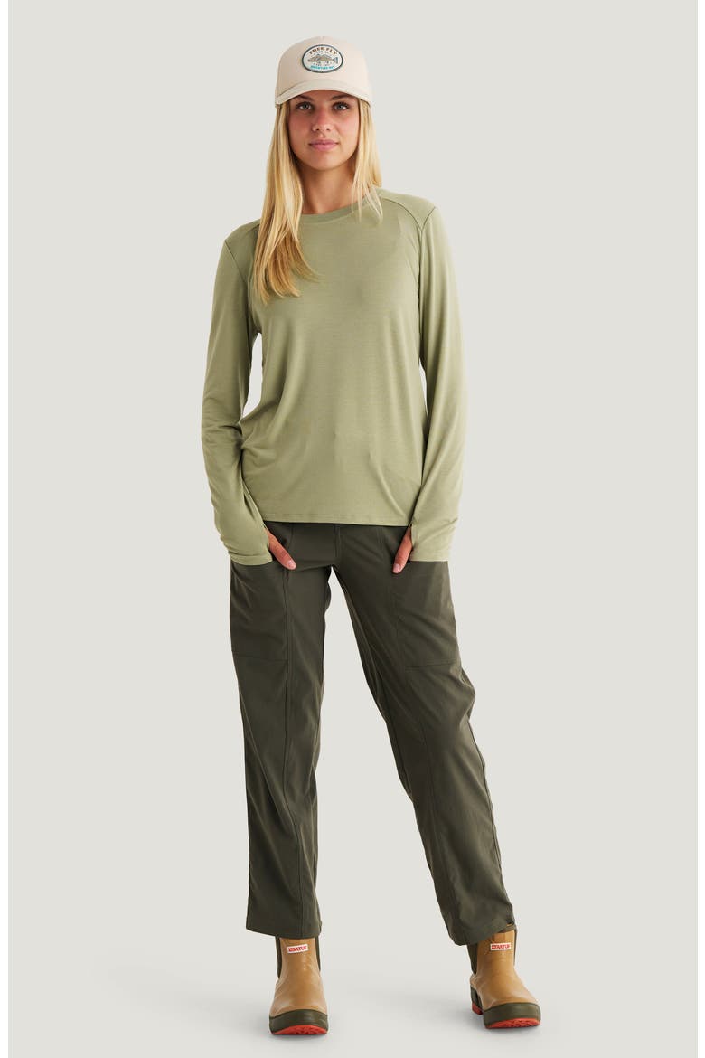 Shade Long Sleeve Top, Alternate, color, TEA