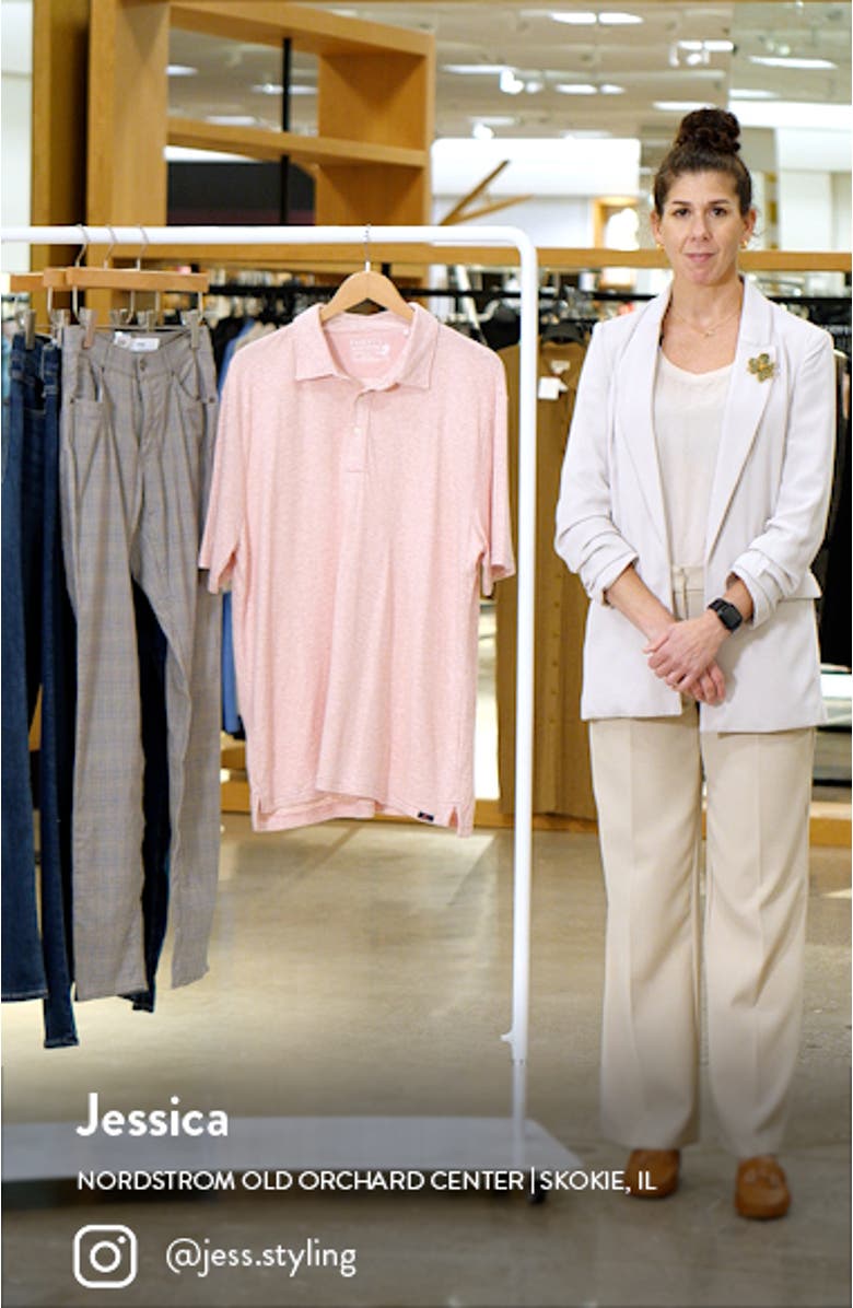 Cloud Stripe Cotton & Modal Polo, sales video thumbnail