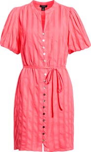 Halogen® Balloon Sleeve Shirtdress