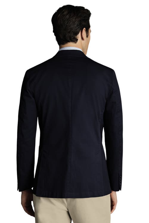 CHARLES TYRWHITT CHARLES TYRWHITT COTTON STRETCH SLIM FIT JACKET 