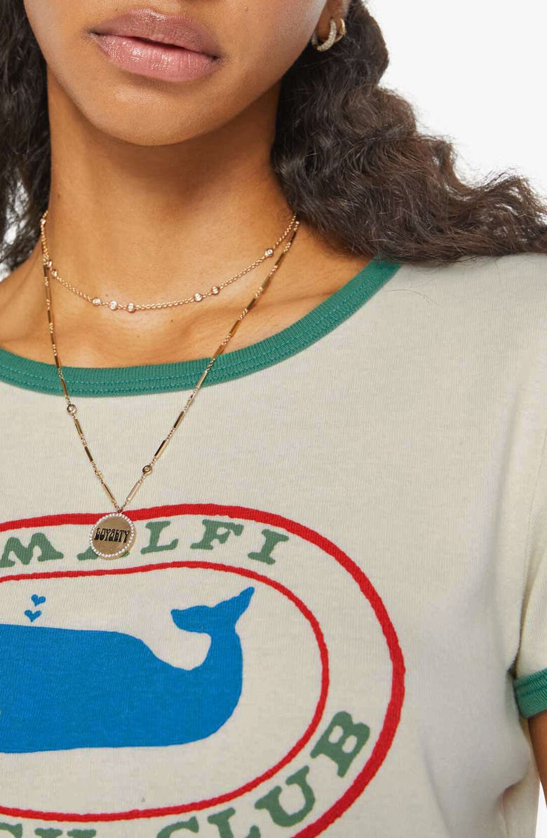 MOTHER The Itty Bitty Cotton Graphic Baby Tee, Alternate, color, 