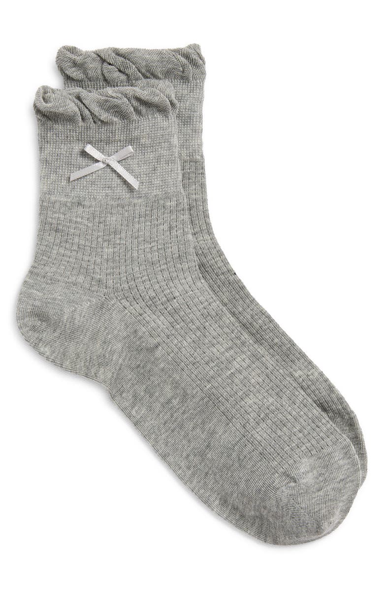 Casa Clara Lily Seamed Socks, Alternate, color, Grey