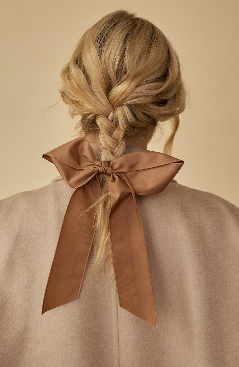 LELET NY Heather Grosgrain Ribbon Bow Barrette, Alternate, color,