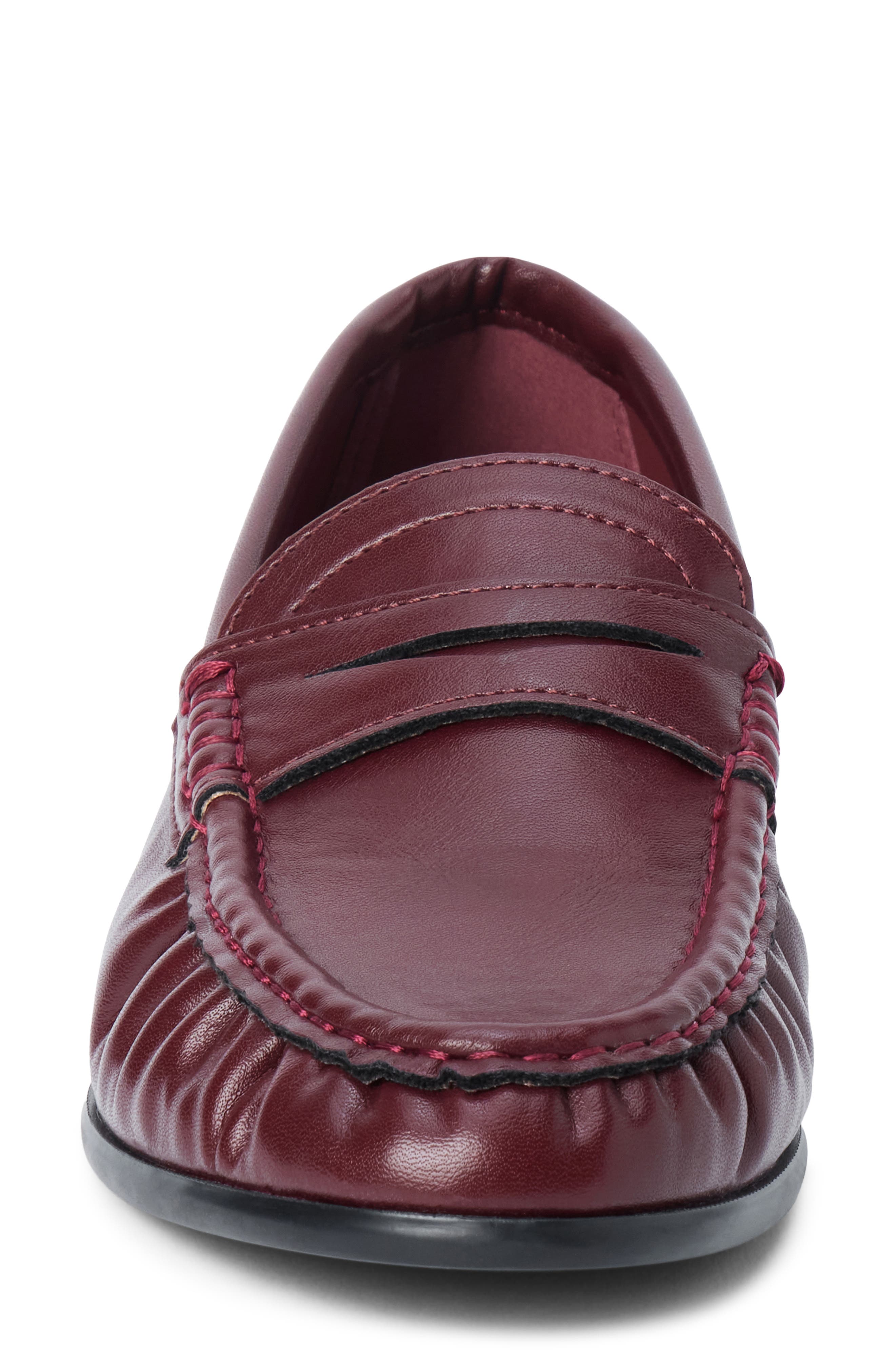 Carlton Penny Loafer, Alternate, color, BURGUNDY