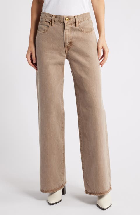 Selena High Waist Wide Leg Jeans (Sedona)