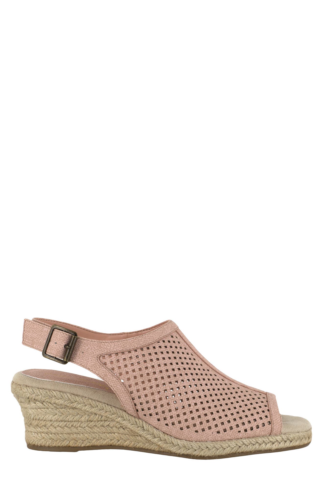EASY STREET Stacy Espadrille Wedge Sandal, Alternate, color, Blush