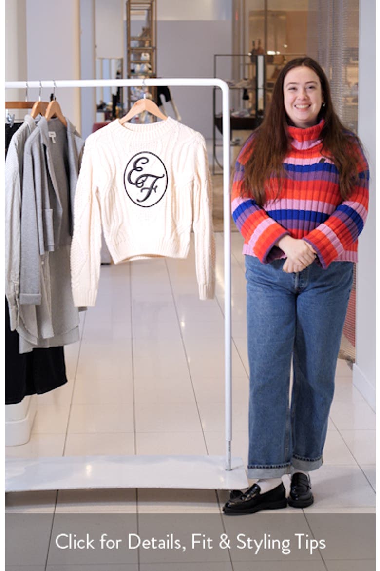 Sports Club Logo Embroidered Cable Stitch Sweater video