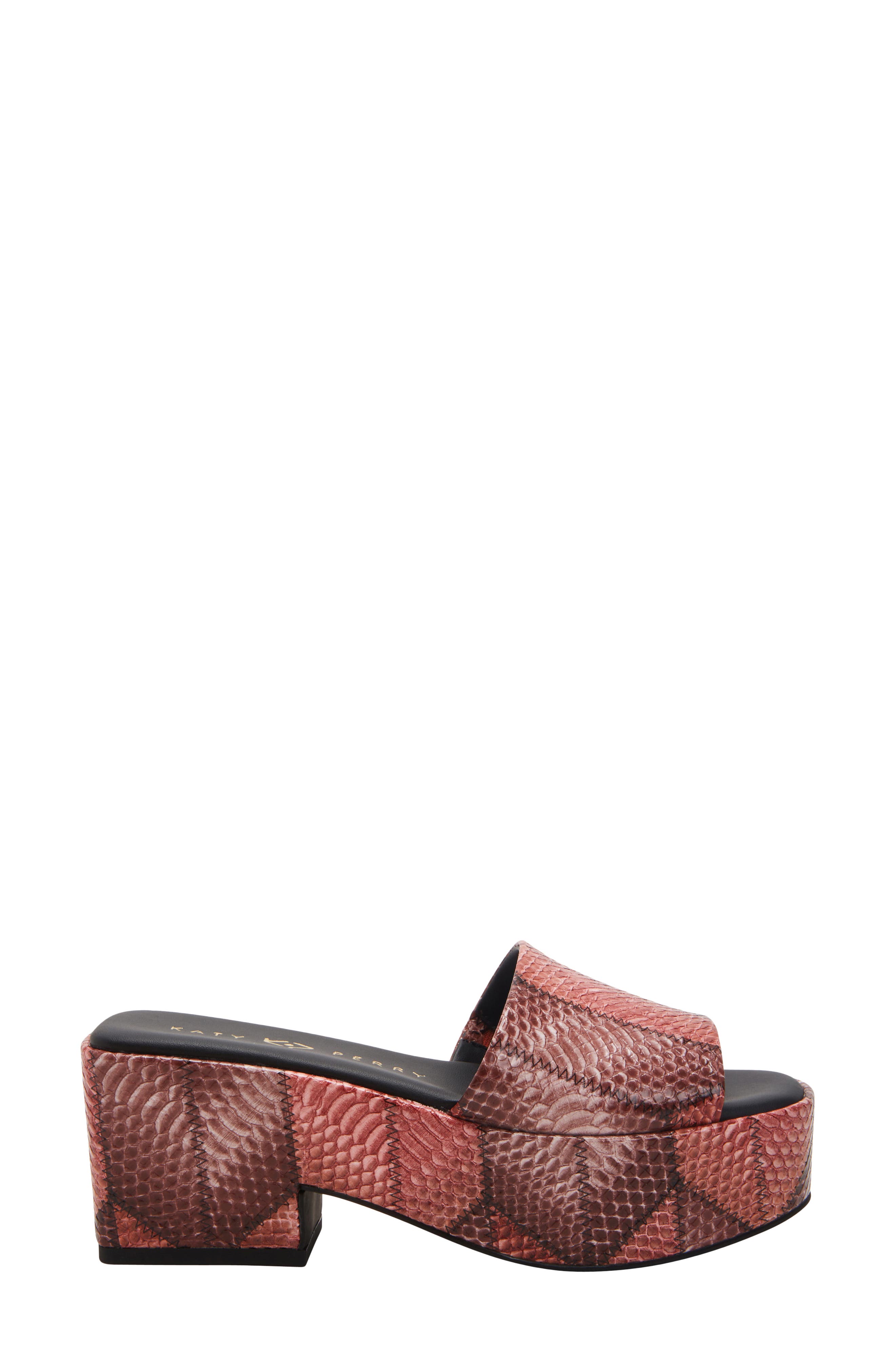 The Busy Bee Platform Slide Sandal, Alternate, color, GINGER MULTI