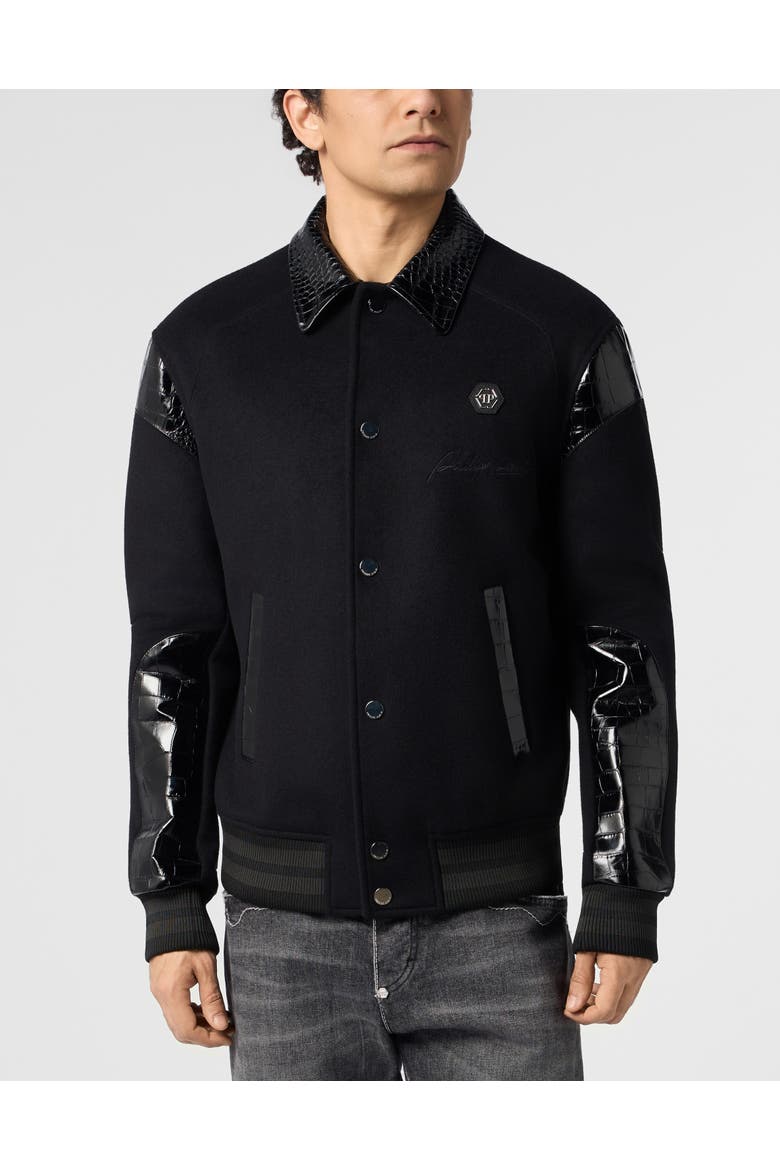 Coster Jacket With Cocco Inserts Men, Main, color, black