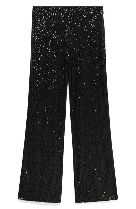 Sequin Wide Leg Pants