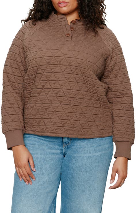 Quilted Popover Top (Plus)