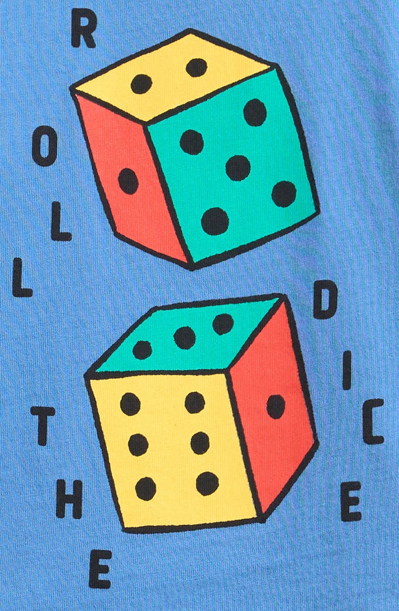 Bobo Choses Roll the Dice Organic Cotton Graphic T-Shirt, Alternate, color, Blue