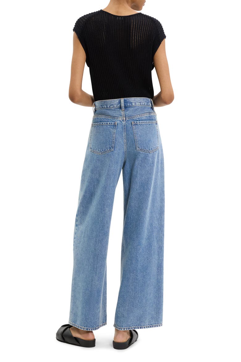 Relaxed Fit High Waist Wide Leg Jeans, Alternate, color, ICE BLUE