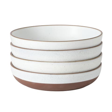 William Crest 4-Piece Reactive Glaze Stoneware Dinner Bowl Set