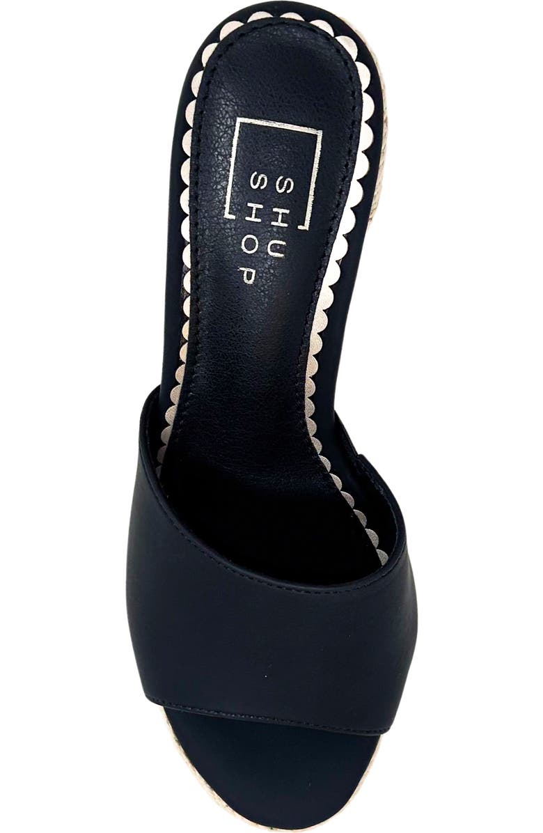 SHUSHOP Elvira Platform Slide Sandal, Alternate, color, Black