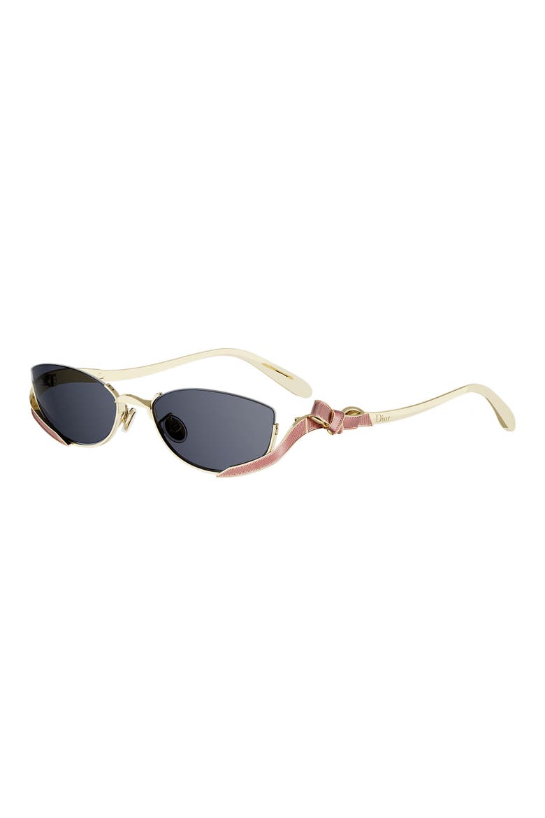 Bow B1U 55mm Rectangular Sunglasses, Alternate, color, SHINY GOLD / BLUE