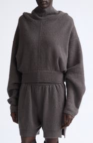 Rick Owens Hooded Cashmere Blend Pullover Sweater