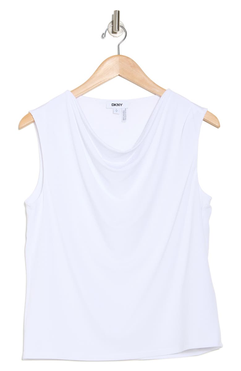 DKNY Cowl Neck Sleeveless Knit Top, Alternate, color,