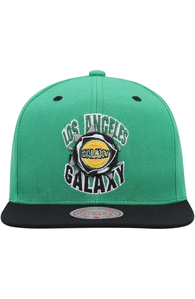 Mitchell & Ness Men's Mitchell & Ness Green LA Galaxy Breakthrough Snapback Hat, Alternate, color, Green