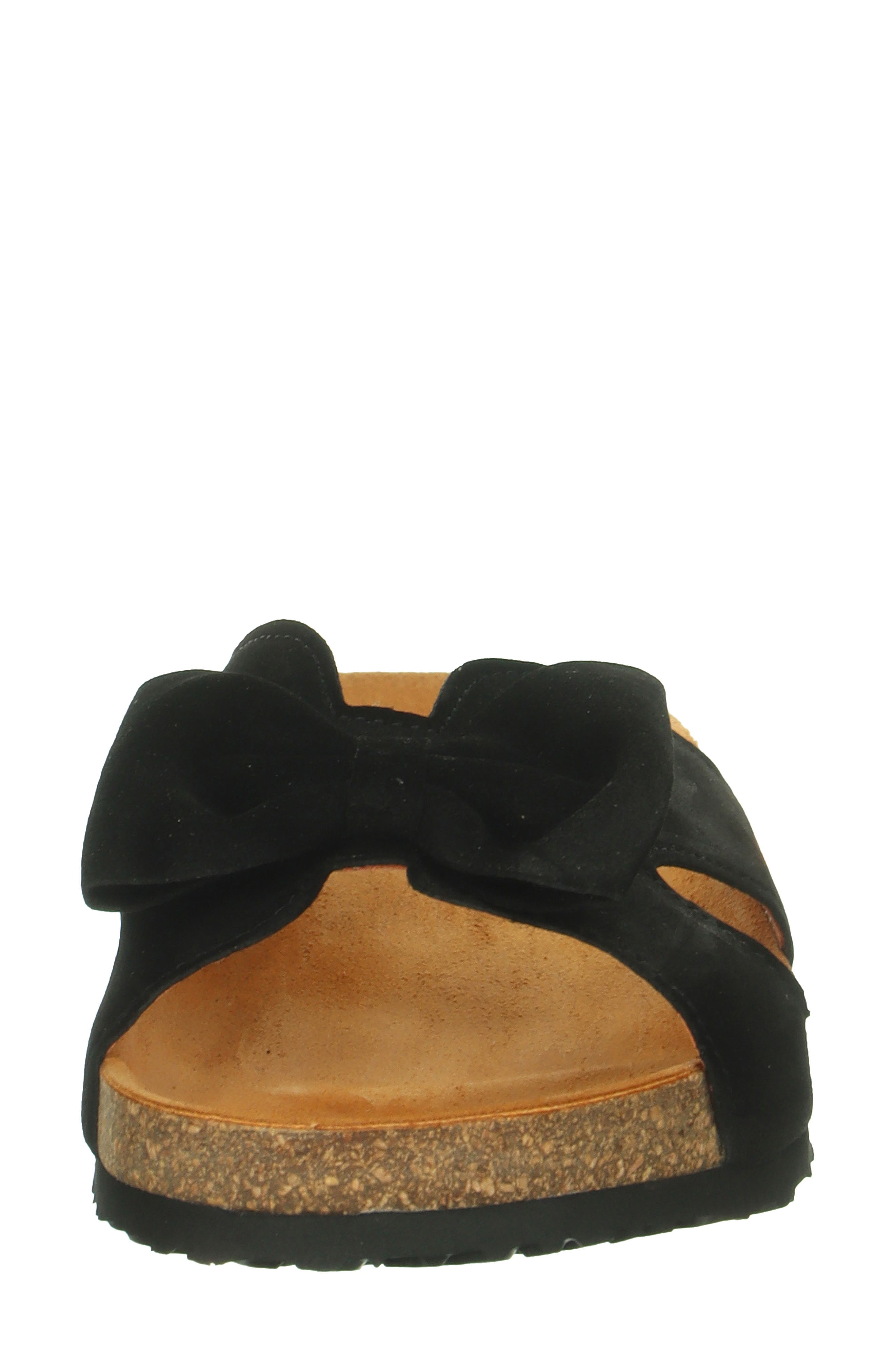 Think! Crissi Bow Slide Sandal, Alternate, color, Black