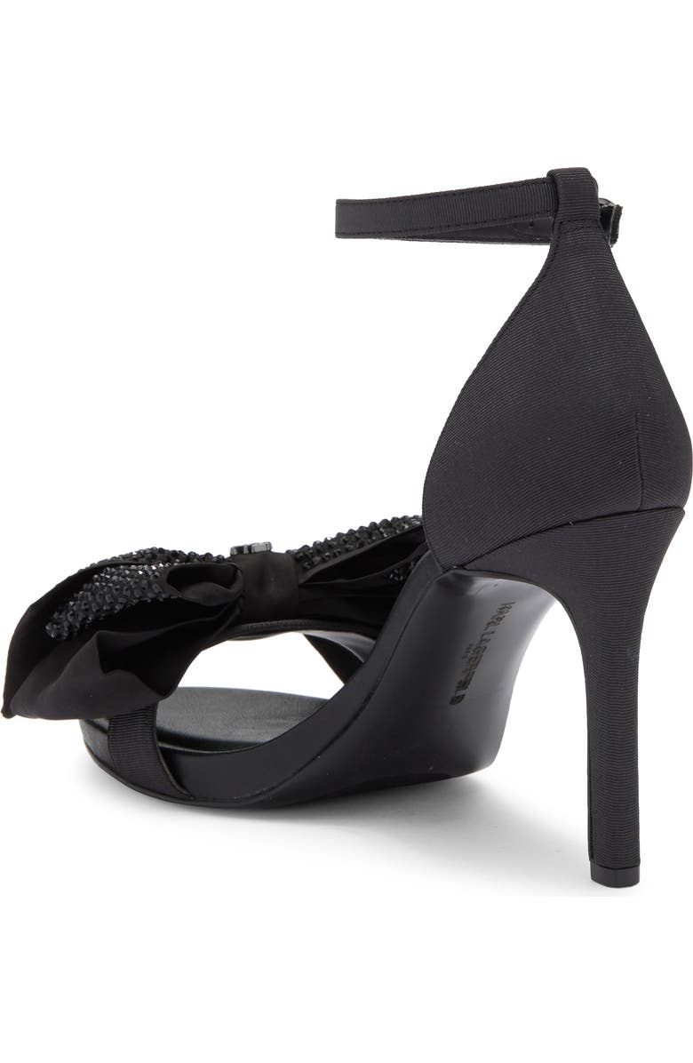 KARL LAGERFELD PARIS Kenz Rhinestone Bow Sandal, Alternate, color,