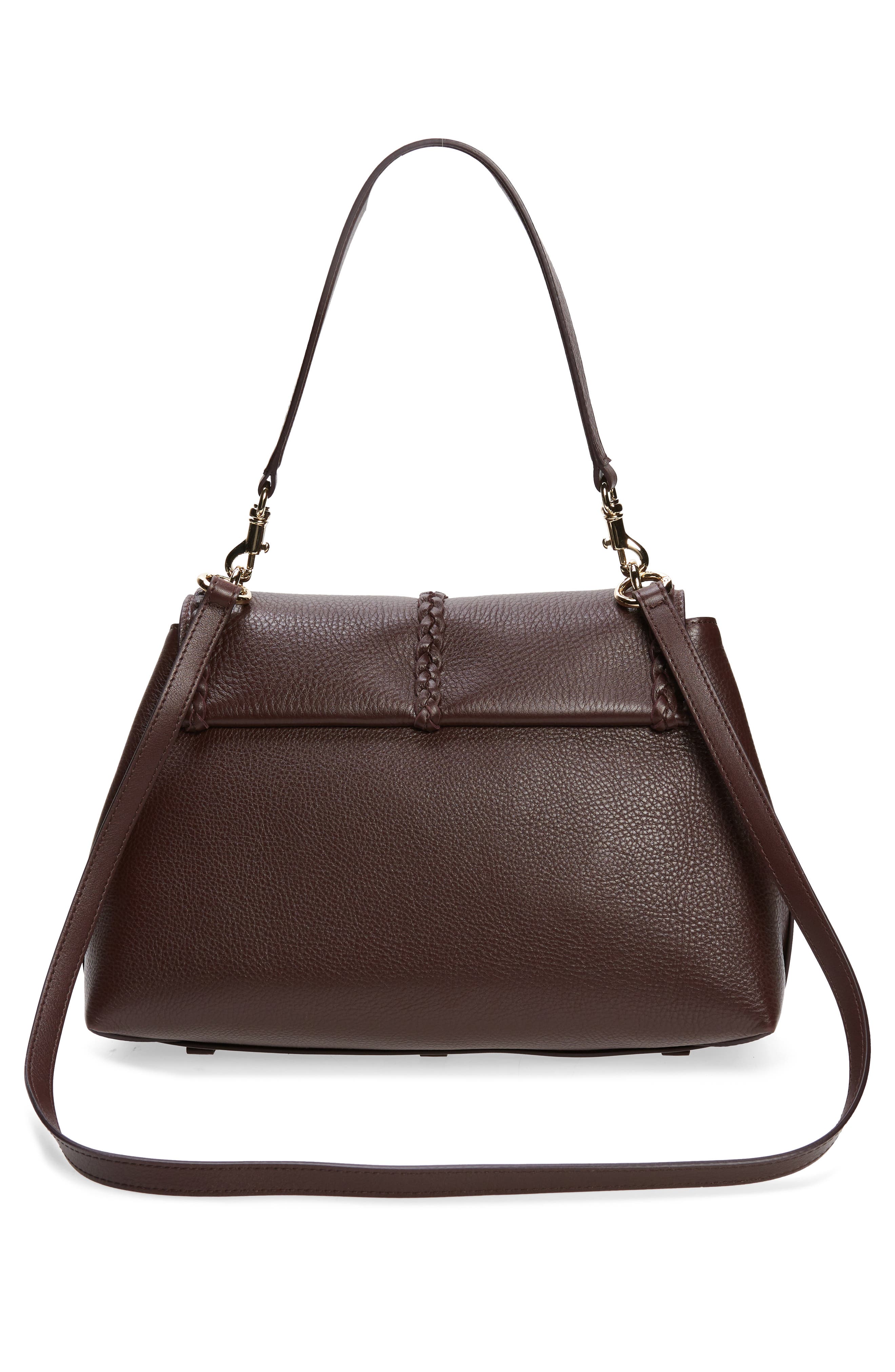 Medium Penelope Leather Bag, Alternate, color, DEEP VIOLINE 55P